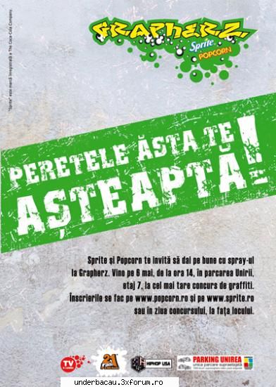Peretii Bacauani! - GRAPHERZ - 6 MAI - PARKRE UNIRII - ETAJ 7 (ADIK - GRAFFITI Writing